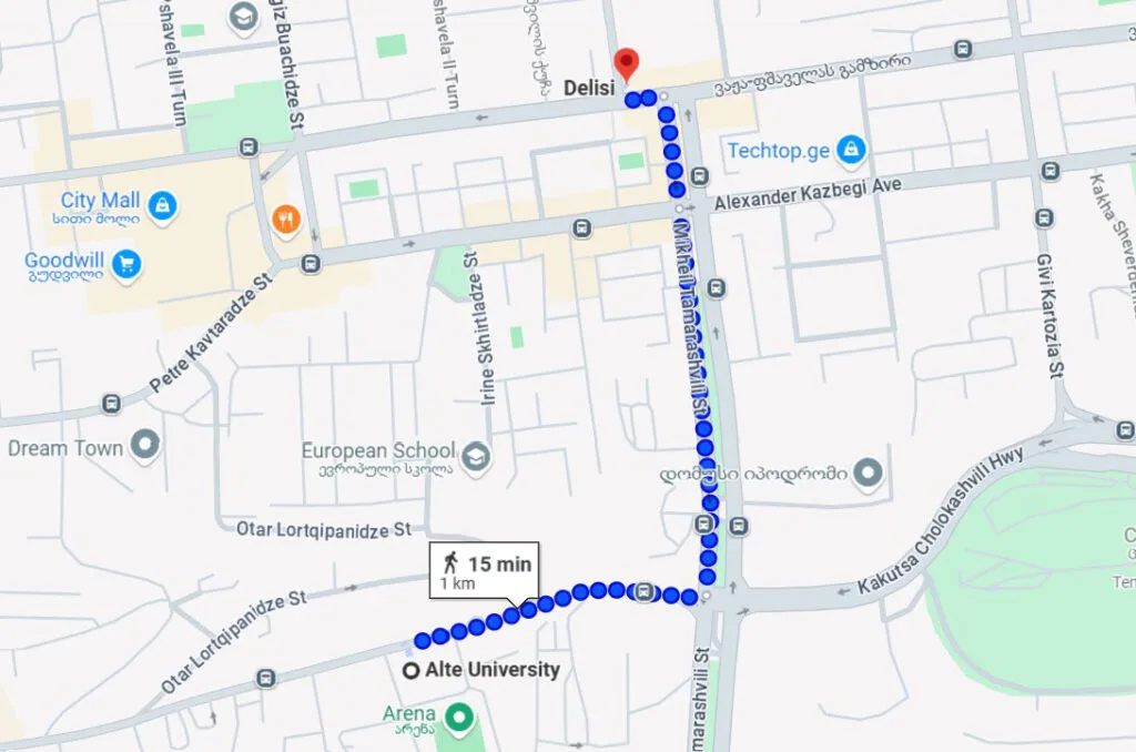 Alte University Map