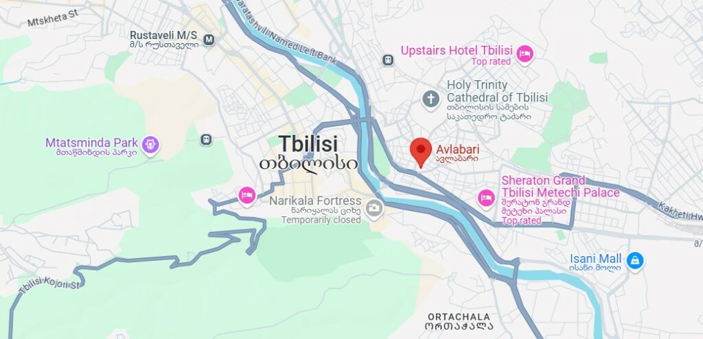 Avlabari Tbilisi Map