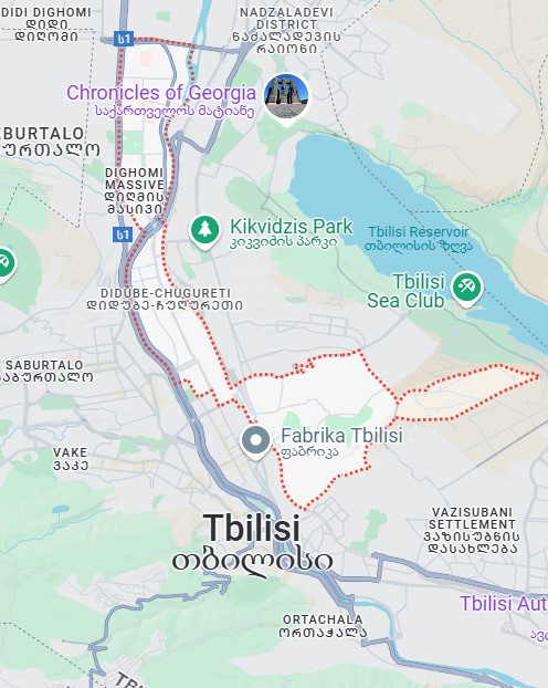 Chugureti Tbilisi Map