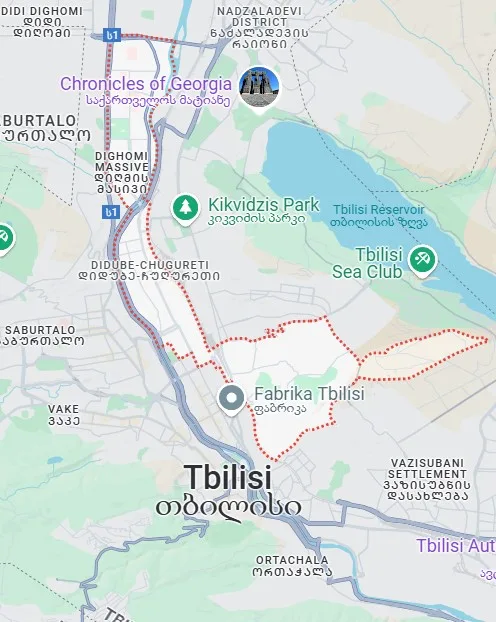 Chugureti Tbilisi Map