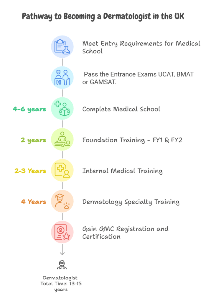 How to Become a Dermatologist in the UK Infographic