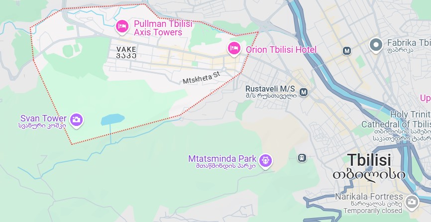 Vake Tbilisi Map