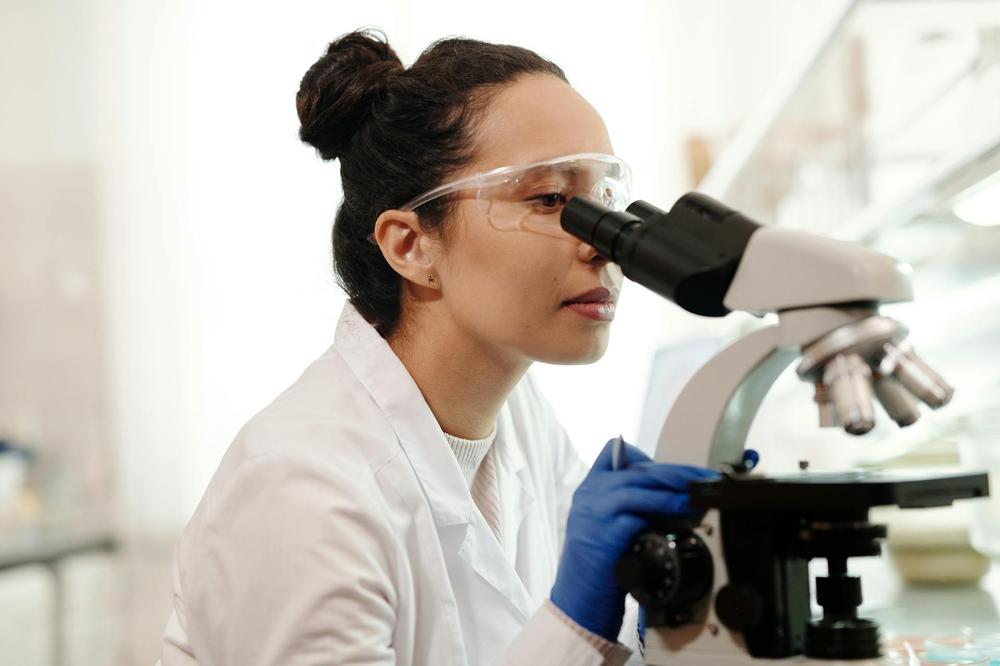 Female Medicine Student in Lab